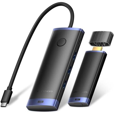 Vention Langaton HDMI-sovitin - USB-C Dongle - Musta Vention Langaton HDMI-sovitin - USB-C Dongle - Musta