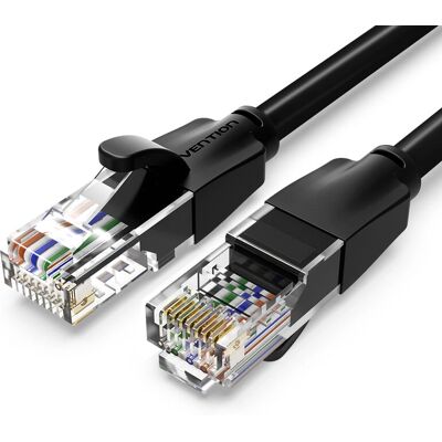 Vention IBEBY - RJ45 Cat6 UTP Cable - 0.3 m - Negro - Cable Vention IBEBY - RJ45 Cat6 UTP Cable - 0.3 m - Negro - Cable