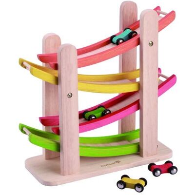EverEarth Bunte Holz Autorennbahn - Spielzeug EverEarth Bunte Holz Autorennbahn - Spielzeug