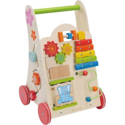 EverEarth Bunter Holz Lauflernwagen mit Spielzeug - Unterstützt Lernen & Entwicklung EverEarth Bunter Holz Lauflernwagen mit Spielzeug - Unterstützt Lernen & Entwicklung