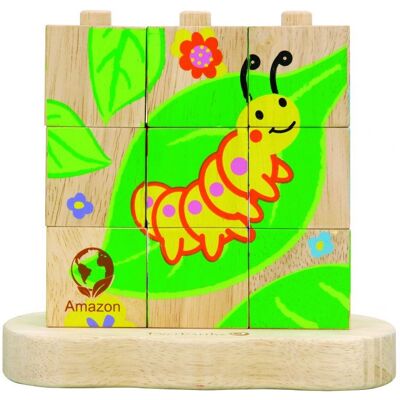 Puzzle cyklu życia z drewna EverEarth - Edukacyjny i ekologiczny Puzzle cyklu życia z drewna EverEarth - Edukacyjny i ekologiczny
