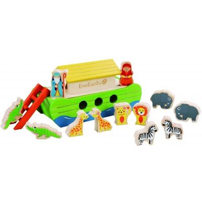 EverEarth Kleine Arche Noah Spielzeug - Holztiere für Kinder EverEarth Kleine Arche Noah Spielzeug - Holztiere für Kinder