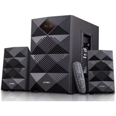 Ensemble d'enceintes F&D A180X - 2.1 canaux, 42W, Noir Ensemble d'enceintes F&D A180X - 2.1 canaux, 42W, Noir
