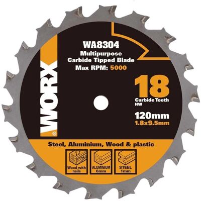 Worx WA8304 - Multi-Use 120mm Circular Saw Blade Worx WA8304 - Multi-Use 120mm Circular Saw Blade