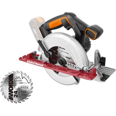Worx Worx Wx530.9 Cordless Circular Saw - 20V, 165mm, Exactrack, Body Only Worx Worx Wx530.9 Cordless Circular Saw - 20V, 165mm, Exactrack, Body Only