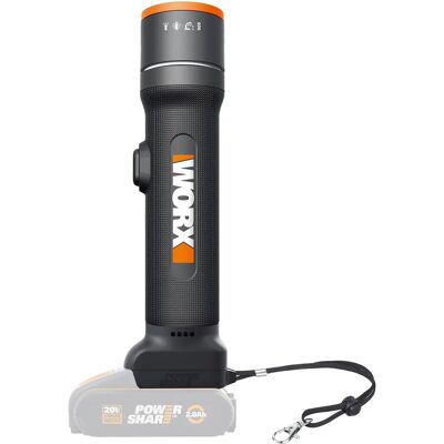 Worx WX027.9 4-in-1 LED Lampe - Schwarz Worx WX027.9 4-in-1 LED Lampe - Schwarz
