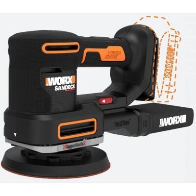 Lixadeira portátil WORX WX820L.9 - 5-em-1 - DustStop - HyperLock - 4000-10000 RPM Lixadeira portátil WORX WX820L.9 - 5-em-1 - DustStop - HyperLock - 4000-10000 RPM