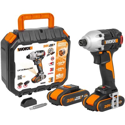 Atornillador de impacto Worx WX261 - 230Nm - 3000 RPM - 2 Baterías Atornillador de impacto Worx WX261 - 230Nm - 3000 RPM - 2 Baterías