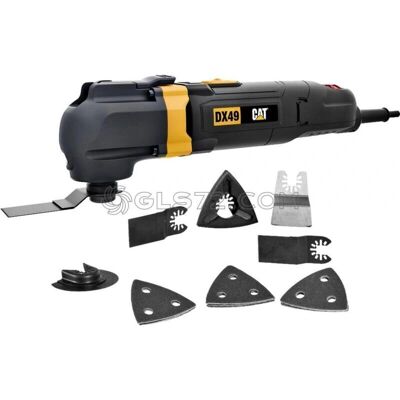 Outil multifonction CAT DX49 - 350W, Vitesse variable - Publicité Outil multifonction CAT DX49 - 350W, Vitesse variable - Publicité