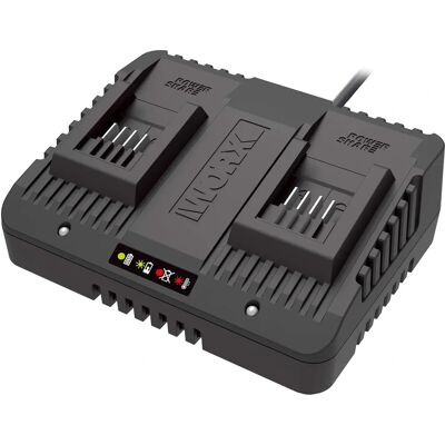 Worx WA3772 Dubbele Oplaadstation - voor 20V PowerShare Worx WA3772 Dubbele Oplaadstation - voor 20V PowerShare