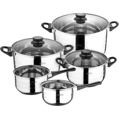Ensemble de Cuisine San Ignacio 8 Pièces - Acier Inoxydable, Induction Ensemble de Cuisine San Ignacio 8 Pièces - Acier Inoxydable, Induction