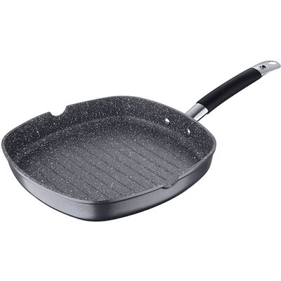 Masterpro Grey Toughened aluminium 28cm - Barbecue Pan Masterpro Grey Toughened aluminium 28cm - Barbecue Pan