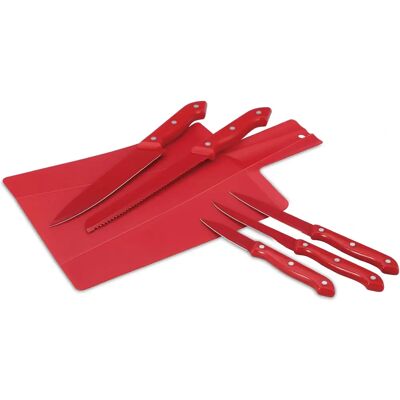 Set de Couteaux Renberg Milky Rouge Acier Inoxydable - Ustensiles de cuisine Set de Couteaux Renberg Milky Rouge Acier Inoxydable - Ustensiles de cuisine