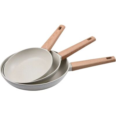 Set de 3 Sartenes de Aluminio Forjado Bergner - Juego de Ollas Set de 3 Sartenes de Aluminio Forjado Bergner - Juego de Ollas
