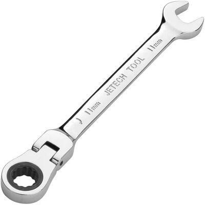 Jetech - Clé à cliquet tête souple 11mm - Tête souple - 11 mm - Clé à cliquet - Publicité Jetech - Clé à cliquet tête souple 11mm - Tête souple - 11 mm - Clé à cliquet - Publicité