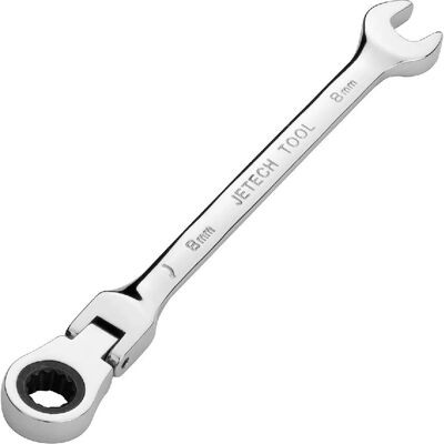 Clé à cliquet à tête flexible Jetech 10 mm - Norme industrielle - Publicité Clé à cliquet à tête flexible Jetech 10 mm - Norme industrielle - Publicité
