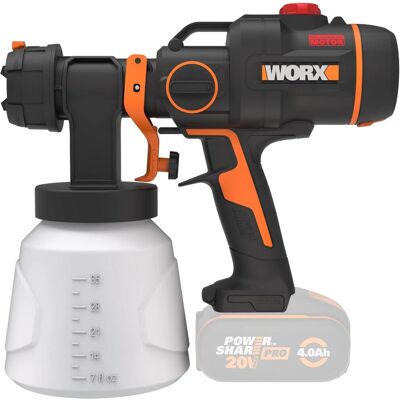 Worx - WX020.9 - Flusso d’aria 1-10 - HVLP - Spruzzatore vernice Worx - WX020.9 - Flusso d’aria 1-10 - HVLP - Spruzzatore vernice