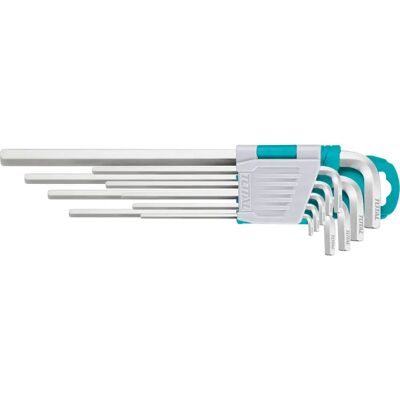 TOTAL - 9-Piece Hex Key Set - Long-Arm - Hex Key Set TOTAL - 9-Piece Hex Key Set - Long-Arm - Hex Key Set