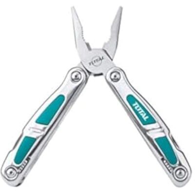 TOTAL TOOLS Wielofunkcyjne narzędzie - 15 funkcji - Kompaktowa stalowa kieszonkowa narzędzie TOTAL TOOLS Wielofunkcyjne narzędzie - 15 funkcji - Kompaktowa stalowa kieszonkowa narzędzie