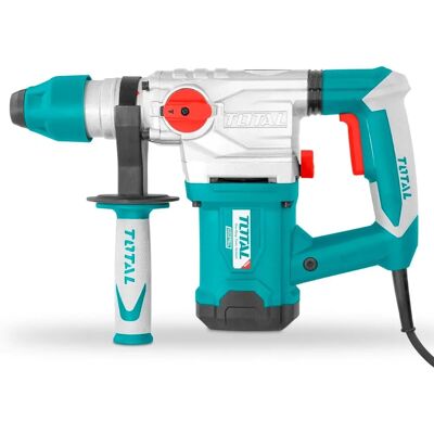 TOTAL TOOLS Trapano a percussione SDS Plus - 1500W, 5,5J, 3 punte, 2 scalpelli TOTAL TOOLS Trapano a percussione SDS Plus - 1500W, 5,5J, 3 punte, 2 scalpelli
