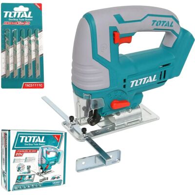 Total TJSLI8501 20V Lithium Jigsaw with Light - 5 Blades Total TJSLI8501 20V Lithium Jigsaw with Light - 5 Blades