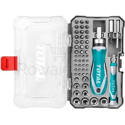 TOTAL-TOOLS Zestaw wkrętaków 55 elementów - Przemysłowy TOTAL-TOOLS Zestaw wkrętaków 55 elementów - Przemysłowy