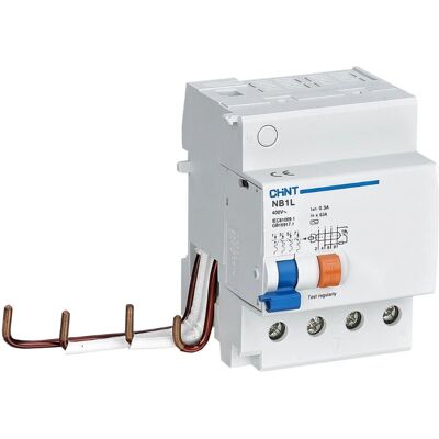 Chint NB1L-63 Disjoncteur Différentiel - 63A, 4P, IP20 - Publicité Chint NB1L-63 Disjoncteur Différentiel - 63A, 4P, IP20 - Publicité