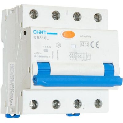 Chint NB310L-3PN 3P+N 16A 30 mA - Disjoncteur - Publicité Chint NB310L-3PN 3P+N 16A 30 mA - Disjoncteur - Publicité