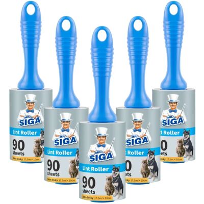 MR.SIGA Extra Sticky Pet Hair Remover - Lint Roller 450 Sheets MR.SIGA Extra Sticky Pet Hair Remover - Lint Roller 450 Sheets