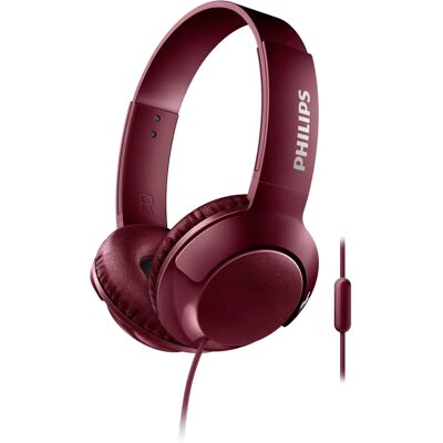 Fones Philips - Vermelho - Dobrável - Headset - Com fio - Chamadas/Música Fones Philips - Vermelho - Dobrável - Headset - Com fio - Chamadas/Música