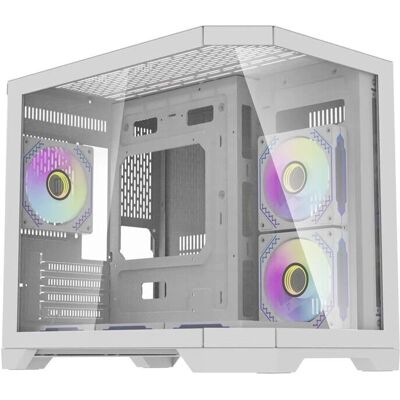 Darkflash Tech FT418 Kompakte PC-Gehäuse mit 6 ARGB-Lüftern Darkflash Tech FT418 Kompakte PC-Gehäuse mit 6 ARGB-Lüftern
