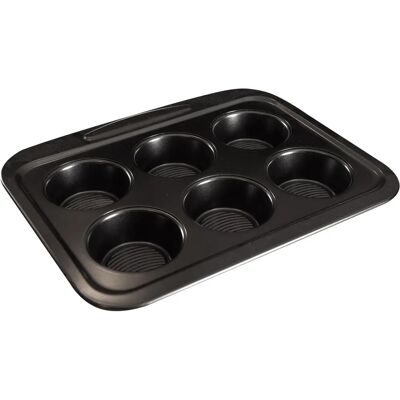 Stampi per muffin MasterPRO - In acciaio al carbonio resistente - Antiaderente - Sicuro in forno Stampi per muffin MasterPRO - In acciaio al carbonio resistente - Antiaderente - Sicuro in forno