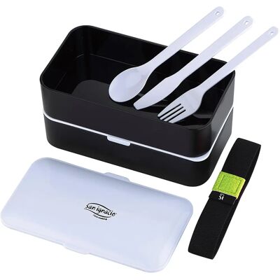 San Ignacio Lunchbox - Recyceltes Material - 1,2L - Mit Besteck San Ignacio Lunchbox - Recyceltes Material - 1,2L - Mit Besteck