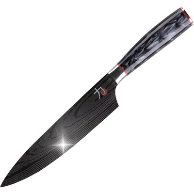 Cuchillo Masterpro Tetsu - 20cm - Acero inoxidable resistente Cuchillo Masterpro Tetsu - 20cm - Acero inoxidable resistente