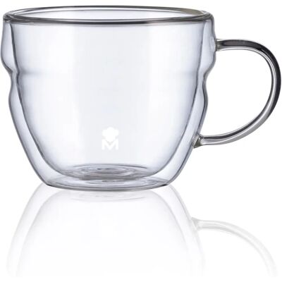Masterpro MIXOLOGY 2-teiliger Kaffeetassenset - 380ml Borosilikatglas Masterpro MIXOLOGY 2-teiliger Kaffeetassenset - 380ml Borosilikatglas