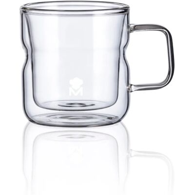 Masterpro MIXOLOGY MP 2 Kaffekoppar - Dubbla Väggar 140ml Masterpro MIXOLOGY MP 2 Kaffekoppar - Dubbla Väggar 140ml