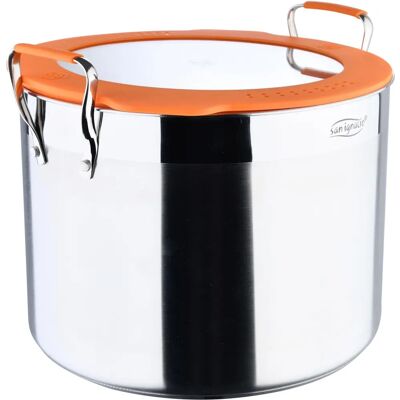 SAN IGNACIO 28cm, 12L Edelstahl Casserole mit Glasdeckel SAN IGNACIO 28cm, 12L Edelstahl Casserole mit Glasdeckel