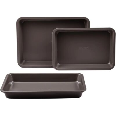 Bergner - BG-37193-CO - 3x teglie da forno - Set di teglie Bergner - BG-37193-CO - 3x teglie da forno - Set di teglie