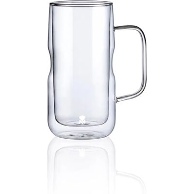 Vase en Verre de Borosilicate Masterpro - 530ml Vase en Verre de Borosilicate Masterpro - 530ml