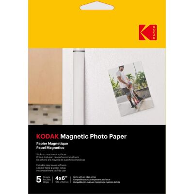 KODAK Magnetisches Fotopapier - 10x15 cm, 5 Blätter KODAK Magnetisches Fotopapier - 10x15 cm, 5 Blätter
