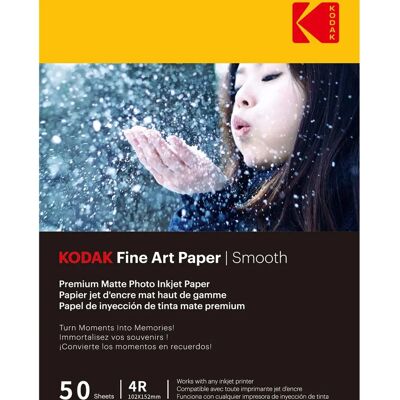 KODAK 10x15cm Mat Glat Fotopapir - 50 Ark KODAK 10x15cm Mat Glat Fotopapir - 50 Ark