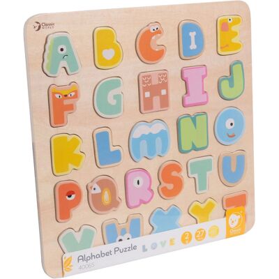 Classic World Holz-Alphabetpuzzle - 27-teilig Multi Farben Classic World Holz-Alphabetpuzzle - 27-teilig Multi Farben