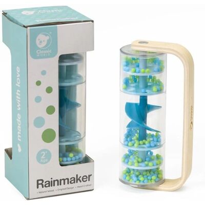 Classic World Rainmaker Holz-Musikspielzeug - Blau - Regengeräusch - Ab 2 Jahre Classic World Rainmaker Holz-Musikspielzeug - Blau - Regengeräusch - Ab 2 Jahre