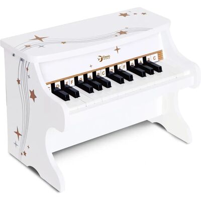 Classic World Kinder Weißes Holzklavier - Entwickelt Musiktalent Classic World Kinder Weißes Holzklavier - Entwickelt Musiktalent