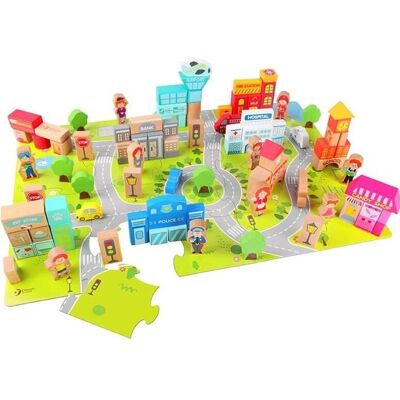 Classic World Stadt Bauklötze - Lernset für Kinder Classic World Stadt Bauklötze - Lernset für Kinder