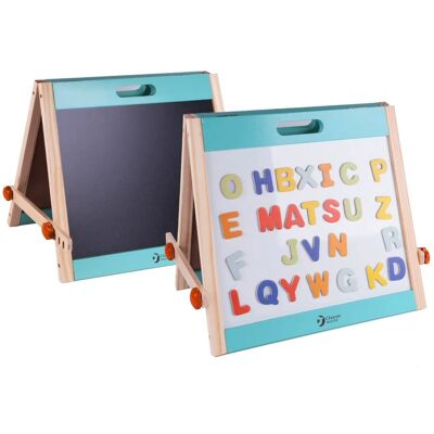 Classic World Model AS41464 - Magnetic & Chalkboard Tabletop Easel Classic World Model AS41464 - Magnetic & Chalkboard Tabletop Easel