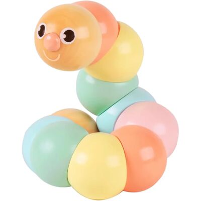 Caterpillar in Legno Pastello Classic World - Giocattolo Educativo per Bambini Caterpillar in Legno Pastello Classic World - Giocattolo Educativo per Bambini