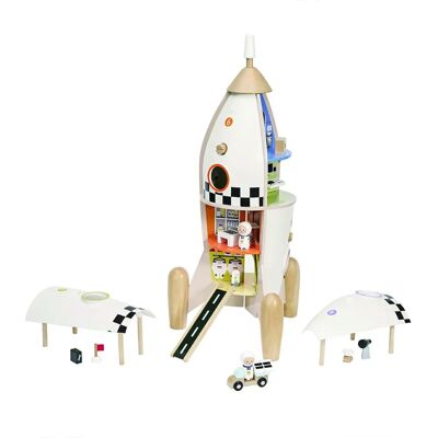 Classic World Holzrakete - Konstruktions- & Rollenspiel-Spielzeug Classic World Holzrakete - Konstruktions- & Rollenspiel-Spielzeug