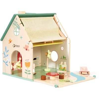 Classic World Holz-Blumenhaus Spielzeug - Natur Classic World Holz-Blumenhaus Spielzeug - Natur
