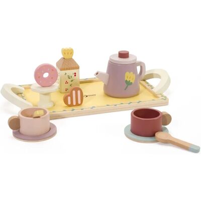 Set de thé en bois Classic World pour enfants - Jeu de rôle - 3+ ans - Publicité Set de thé en bois Classic World pour enfants - Jeu de rôle - 3+ ans - Publicité